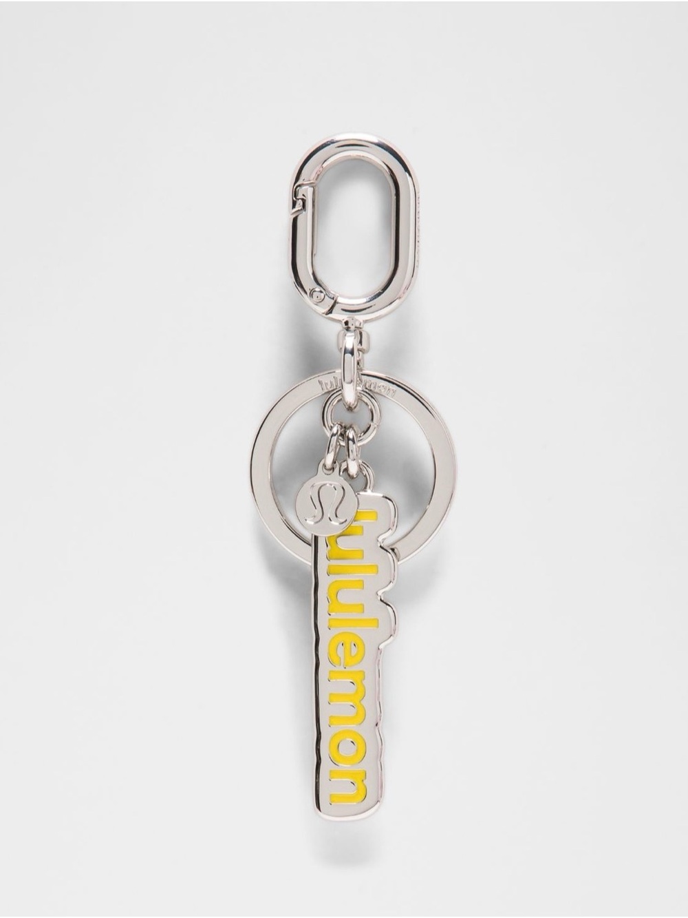 lululemon Metal Keychain (NWT) Lemon Lush/Silver *limited edition*